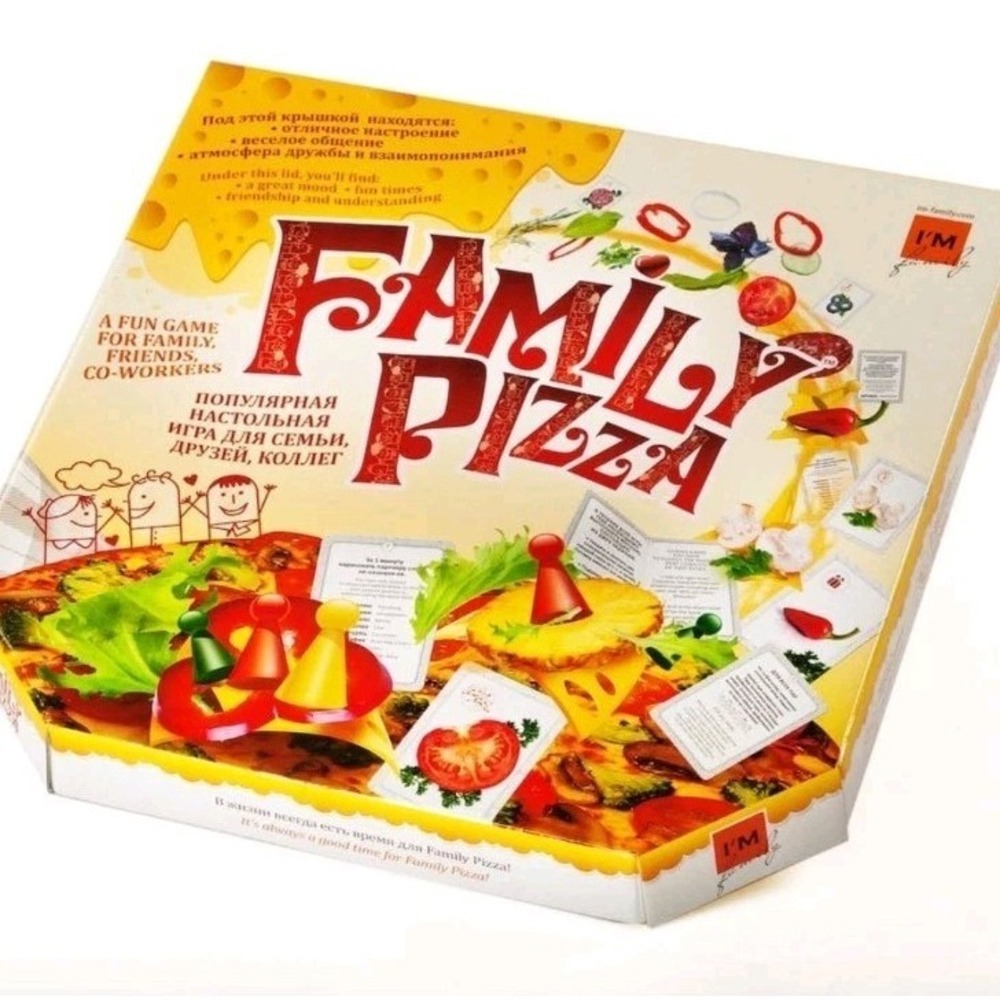 Family Pizza Game Board English Russian‎  Friends Group